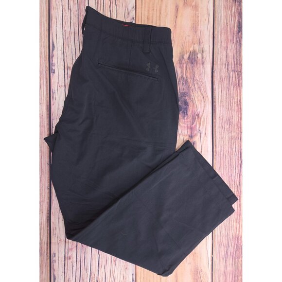 Under Armour Mens Black Athletic Golf Pants Size 36x27 Inseam 27" - Picture 2 of 6